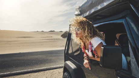 jeep in the desert